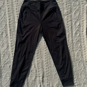 Athleta Black Rainier Fleece Lined Jogger, Black, Size S